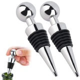 3 x Brand New HASAGEI Wine Stopper 1Pc 2Pcs Zinc Alloy Wine Stopper Classic Wine Stopper Bottle Stoppers for Wine Bottles Gift for Wine Lovers and Christmas - RRP €26.97