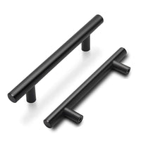 1 x RAW Customer Returns goldenwarm 10 x furniture handles 96mm stainless steel black kitchen handles cabinet handles door handle bar handle 12mm - RRP €20.9