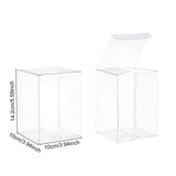 1 x RAW Customer Returns BENECREAT 15pcs Large Clear Rectangular PVC Gift Boxes 10x10x14cm Wedding Party Candy Cupcake Boxes - RRP €24.56