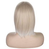 1 x RAW Customer Returns ATAYOU Women s Short Straight Blonde White Wig Synthetic Blonde Hair Wig Wig Blonde  - RRP €24.5