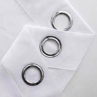 1 x RAW Customer Returns MIULEE Polyester Curtains Eyelets Sheer Curtain for Modern Bedroom Window Living Room Curtains for Living Room Bedroom Dining Room Living Room Kitchen Living Room 140 x 260 cm 2 Pieces White - RRP €26.89