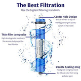 1 x RAW Customer Returns Huining Reverse Osmosis Residential RO Membrane Water Filter Cartrige Replacement for 5 Stages, Home Drinking Water Filtration System... 75G 2  - RRP €36.96