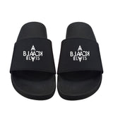 3 x Brand New BLACK ELVIS CLOTHING Black elegant slide sandals for men and women - Ideal at the pool, on the beach and at home - Breathable sweatband and non-slip rubber sole - RRP €72.57