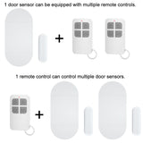 1 x RAW Customer Returns Shackcom 2pcs Window Alarm Door Alarm Self-Adhesive Alarm Window 130dB with Wireless Magnetic Sensor Siren 3 Alarm Tones with 2 Remote Controls for Home Security Burglar Protection Door Alarm Sensor with Batteries - RRP €26.21