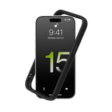 1 x RAW Customer Returns RhinoShield Bumper Case Compatible with iPhone 15 CrashGuard - Case with Shock Absorption Technology - Resistant to impacts of more than 3.5 meters - Black - RRP €26.54