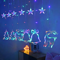 1 x Brand New Shengruili LED curtain light, fairy lights window, Christmas decoration sucker lamp, light curtain window LED, LED window light suction cup, outdoor balcony hanging curtain lights, Christmas decoration - RRP €14.62