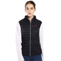 1 x RAW Customer Returns CONQUECO Women s Battery Heated Vest Down Vest USB Charging Heated Clothing for Outdoor Travel Motorsport black, M - RRP €107.99