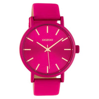 1 x RAW Customer Returns Oozoo ladies watch with leather strap 42 MM Colours of Oozoo Unicolor Pink C10448 - RRP €50.36