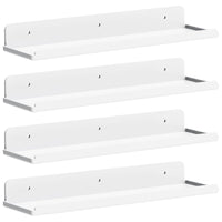 1 x RAW Customer Returns Lifewit Floating Shelves, Set of 4, 15 White Acrylic, Suitable for Books Vinyls Photos Pictures, Living Room, Bathroom, Kitchen - Storage and Organization - RRP €22.18