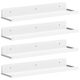 1 x RAW Customer Returns Lifewit Hanging Shelves for the Wall, 4 Pack White 15 Room Decoration for Bookshelf Record Display of Photos in Bedroom, Living Room, Bathroom, Kitchen Storage Organization - RRP €19.82