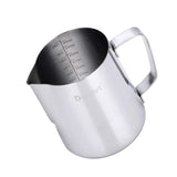 1 x RAW Customer Returns Milk Jug, Dailyart Milk Jug Made of Stainless Steel 600ml 20oz Milk Pitcher Milk Foam Jug Art Frothing Jug for Cappuccino and Latte Art, Silver - RRP €11.95