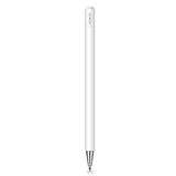 1 x RAW Customer Returns MEKO stylus disc touch pen, 2 in 1 stylus pen universal touch pen 100 compatible with all tablets touchscreen iPhone iPad Samsung Surface Huawei Chromebook etc., magnetic cap, white - RRP €11.99