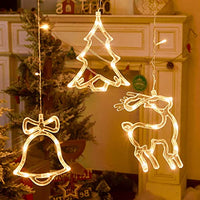 1 x Brand New Shengruili LED curtain light, fairy lights window, Christmas decoration sucker lamp, light curtain window LED, LED window light suction cup, outdoor balcony hanging curtain lights, Christmas decoration - RRP €14.62