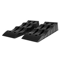 1 x RAW Customer Returns Car Loading Ramp, Lifting Wedges, Stabilization, Compatible with Cars, Caravans, 5 Ton 5000kg with 2 x - RRP €36.99