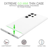 1 x RAW Customer Returns Kaliroo ultra-thin hard case 0.3 mm compatible with Samsung Galaxy S22 Ultra case, silk touch matt anti-fingerprint scratch-resistant ultra-light, extra-thin protective back cover, colour white transparent - RRP €8.08