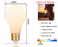 1 x RAW Customer Returns KOOYWAN LED Filament Lamps Matt White Series-ST64 LED Light Bulb-8W 2500K 2pcs - RRP €18.26