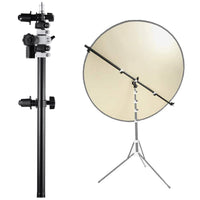 1 x RAW Customer Returns Selens Reflector Holder Extendable Boom Arm 55-135cm, Reflector Holder Extendable Boom Arm Background Crossbar 360 Degree Swivel for Light Stand Photo Studio Portrait Photography Video Live Streaming - RRP €46.38