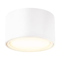 1 x RAW Customer Returns KYOTECH LED surface-mounted light white - surface-mounted spot flat with 6W LED GX53 230V surface-mounted spotlight warm white 3000K ceiling spots surface-mounted 95x55mm round ceiling light made of aluminum - RRP €21.99