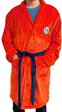 1 x Brand New IUTOYYE Men s Bathrobe Pajamas Sleepwear Super Soft Shawl Collar Nightwear Orange - RRP €40.66