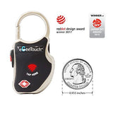 1 x RAW Customer Returns eGeetouch Smart Travel Padlock with Patented Dual Access Technology NFC BT , Tracking, etc. Black Mix 2 Pack One Size - RRP €39.9