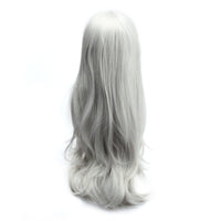 1 x RAW Customer Returns Dazone 70cm Carnival Wig Gray. Long full cosplay, curly wavy fashion costumes women s hairpiece wig for everyday life, party, Halloween, Christmas - RRP €16.13