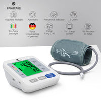 3 x RAW Customer Returns PANACARE 2.0 Fully automatic upper arm blood pressure monitor, 3-color large display with backlight German language 2Users 198Data Cuff from 22-42cm, blood pressure monitor black  - RRP €90.72