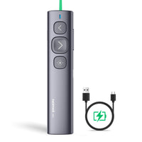 1 x RAW Customer Returns NORWII N95 Green Pointer Rechargeable, 100M Long Control Range Designed for Large Occasions, Rechargeable Wireless Presenter Remote Presentation USB Presenter for Mac Laptop Computer - RRP €28.58