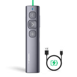 1 x RAW Customer Returns NORWII N95 Green Laser Pointer, 200M Long Range Designed for Large Occasions, Rechargeable Wireless Presenter Remote Presentation USB PowerPoint PPT Clicker - RRP €28.03