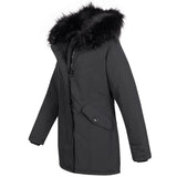 1 x RAW Customer Returns Elara Women s Winter Parka Jacket Faux Fur Coat Chunkyrayan 20401 Schwarz 38 M  - RRP €83.8