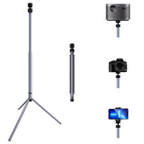 2 x RAW Customer Returns SKERELL Projector Stand, Projector Tripod Portable Lightweight Projector Stand, Height Adjustable from 66.8 to 92cm Aluminum Foldable Stable Projector Stand with 360 Wheels Perfect for Projector, Camera - RRP €80.66