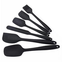 26 x Brand New Piece Silicone Kitchen Utensil Set, Silicone Spatula Set with Spoon, Pastry Brush, Spatula, Food Grade Silicone, Heat Resistant, Stainless Steel and Seamless One Piece Design Black  - RRP €278.72