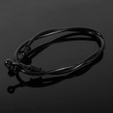 1 x RAW Customer Returns 50cm-200cm Motorcycle Brake Pipes, Steel Brake Hose Motorcycle Hydraulic Brake O Clutch Reinforced Pipe for Motorcycle ATV Dirt Pit Bike 900mm -Black brake pipe - RRP €10.22