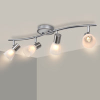 1 x RAW Customer Returns Unique 4-flame LED ceiling spotlight E14 modern ceiling lights pivoting living room ceiling lamp 230V without bulb - RRP €48.4