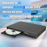 1 x RAW Customer Returns HD DVD Blu-ray Player for TV, Blu-ray Disc Player 1080P DVD Player with HDMI Output, AV Output, Coaxial Output, USB Input, Supports All DVDs Region 2 Blu-Ray Discs, Built-in PAL NTSC - RRP €99.82