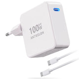 1 x RAW Customer Returns ANTWELON 100W USB C Charger GAN Power Adapter for MacBook Pro 16 15 14 inch, MacBook Air, iPad Pro, Galaxy S23 S22, Dell XPS, HP, Lenovo, Laptop, Tablet, Cell Phone and more - RRP €36.99