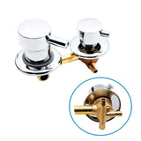 1 x RAW Customer Returns AFUDER Wall Mounted Shower Room 2 3 4 5 Ways Water Outlet Brass Shower Faucet Screw or Intubation Copper Mixing Valve Cold Hot Water Mixer Brass Chrome Plated - RRP €62.99