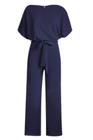 9 x RAW Customer Returns Happy Sailed Women s Long Sleeve O-Neck Elegant Long Jumpsuit Overall Trouser Suit Playsuit Romper S-XL, blue, X-Large EU48-50  - RRP €453.69