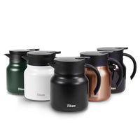 1 x RAW Customer Returns Tiken 800ml thermos flask made of double-walled stainless steel insulated coffee pot with quick tip closure - RRP €25.61