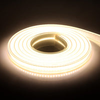 1 x RAW Customer Returns XUNATA COB LED Strip Flexible 220V, IP65 Waterproof, High Brightness LED Tapes with 360 LEDs m with Power Cable 5m, Natural White, 4000K  - RRP €20.4