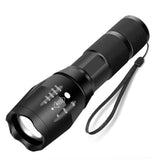 1 x RAW Customer Returns T6 XML LED Zoom Flashlight, Super Bright 2000 Lumen Tactical Handheld Flashlight, Adjustable Focus, Waterproof Small Mini Flashlight, Strobe SOS Safety Function Single Flashlight  - RRP €7.2