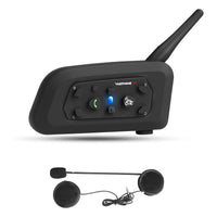 1 x RAW Customer Returns EJEAS VNETPHONE V6 Motorcycle Intercom Bluetooth Headsets 1200m up to 6 riders DSP noise reduction, waterproof, communication system for motorcycles, 1 piece - RRP €59.98