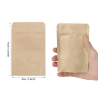 1 x RAW Customer Returns SumDirect Pack of 50 Paper Bags Kraft Paper with Foil Lined Paper Bags with Base for Packaging Coffee, Tea Food 9 x 14 cm  - RRP €12.6