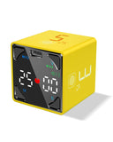 1 x RAW Customer Returns Ticktime Pomodoro Cube Timer, Digital Timer Cube, Pause Resume, Silent, Vibration Sound Alarm, for Work, ADHD, Office, Task, Meeting, 1 3 5 10 15 25 45 60Min Custom Countdown - Yellow - RRP €40.33