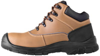 1 x Brand New ACE Forester S1-P safety boots steel toe cap brown leather for women - RRP €30.24