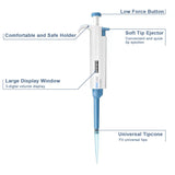 1 x RAW Customer Returns ONiLAB 2-10ml Laboratory Single Channel Pipette Scientific Laboratory Micropipette Manual Adjustable Volume, High Precision, Pipettor - RRP €39.99