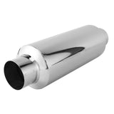 1 x RAW Customer Returns Lobamop Car Exhaust Muffler 2.5 Inlet Stainless Steel Universal Resonator 12 Long Performance Silencer - RRP €44.45