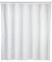 3 x Brand New WENKO shower curtain plain white, textile curtain for the bathroom, with rings for attaching to the shower rod, washable, water-repellent, 240 x 180 cm - RRP €61.2