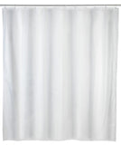 3 x Brand New WENKO shower curtain plain white, textile curtain for the bathroom, with rings for attaching to the shower rod, washable, water-repellent, 240 x 180 cm - RRP €61.2