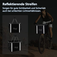 1 x RAW Customer Returns SMONTER Bicycle Basket Dog Dog Bicycle Basket Dog Bag Bicycle Bag Handlebar Bag Shopping Basket Waterproof Removable Foldable, Quick Release - RRP €26.17