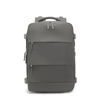 1 x RAW Customer Returns Kono Travel Backpack 42x30x20 cm - Cabin Luggage for Airplane, Laptop Bag, Small Waterproof Carry-on Luggage for Outdoor Leisure and Hiking Grey  - RRP €43.99